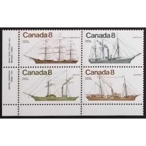 Canada 673a Plate Block LL No. 1 VF MNH