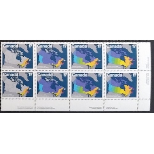 Canada 893a Plate Block LR VF MNH