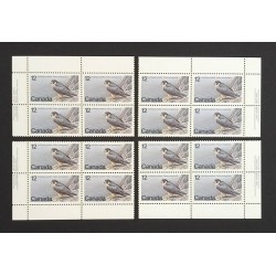 Canada 752 Plate Blocks Matched Set VF MNH