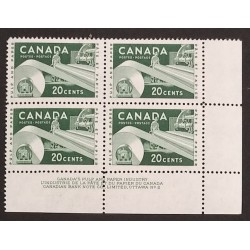Canada 362 Plate Block LR No. 2 VF MNH