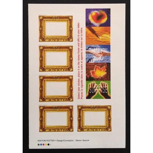 Canada 1853a Booklet Pane VF MNH