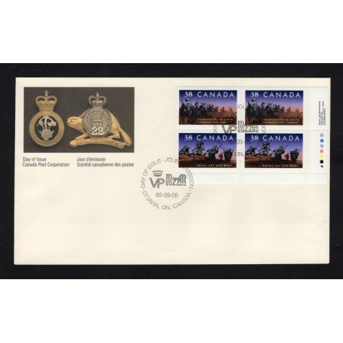 Canada 1250ii FDC Inscription Block LR
