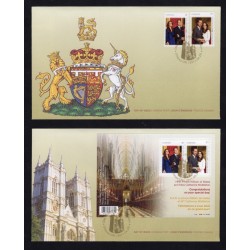 Canada 2465a|2477b Royal Wedding FDC Set