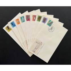 Canada 1170-8 Mammal Definitives FDC Complete Set