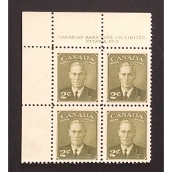 Canada 305 Plate Block UL No. 3 F MNH