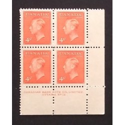 Canada 306 Plate Block LR No. 12 F-VF MNH