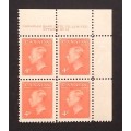 Canada 306 Plate Block UR No. 13 F-VF MNH