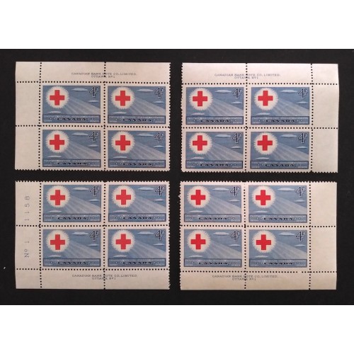Canada 317 Plate Blocks Matched Set No. 1 F-VF MNH