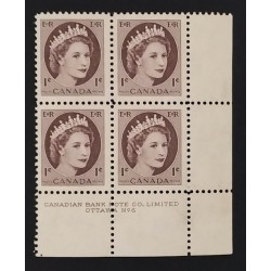 Canada 337 Plate Block LR No. 6 F-VF MNH