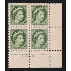 Canada 338 Plate Block LR No. 6 VF MNH