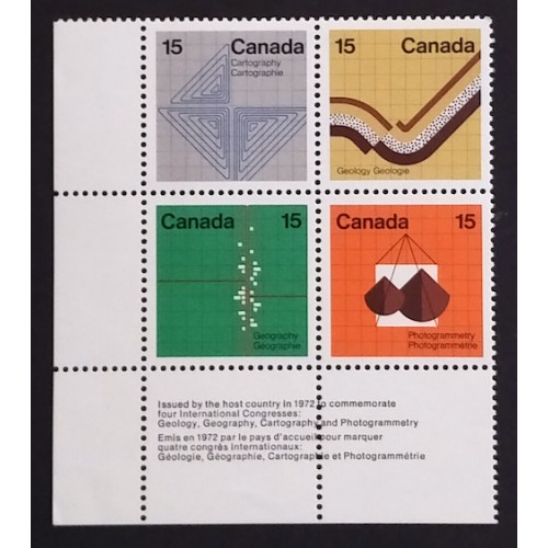 Canada 585a Corner Block LL MNH