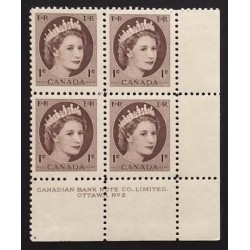 Canada 337 Plate Block LR No. 2 F-VF MNH