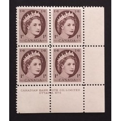 Canada 337 Plate Block LR No. 6 VF MNH