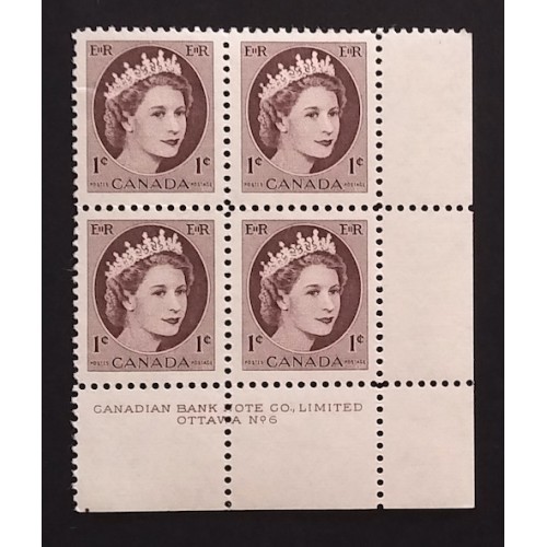 Canada 337 Plate Block LR No. 6 VF MNH