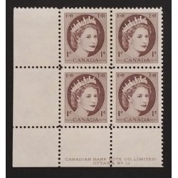 Canada 337 Plate Block LL No. 12 VF MNH