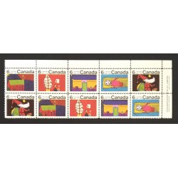 Canada 528a Plate Block UR VF MNH