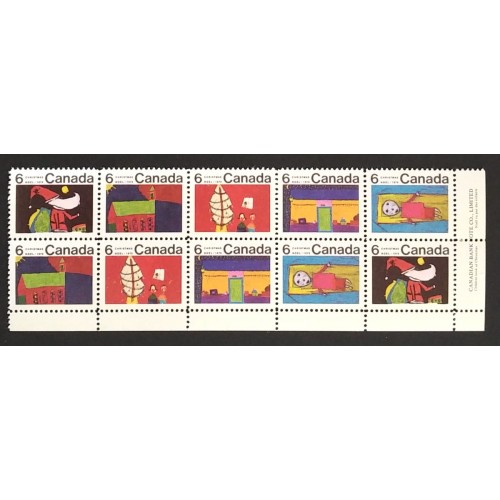 Canada 528a Plate Block LR VF MNH