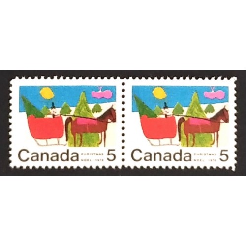 Canada 520 Horizontal Pair VF MNH