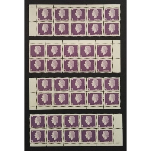 Canada 403 Corner & Margin Blocks Matched Set VF MNH