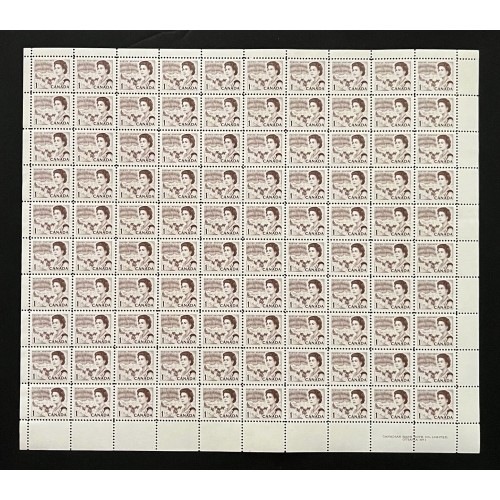 Canada 454 Sheet Plate No. 1 MNH