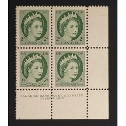 Canada 338 Plate Block LR No. 8 F-VF MNH
