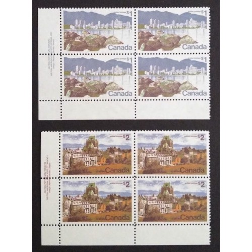 Canada 600-1 Plate Blocks LL VF MNH