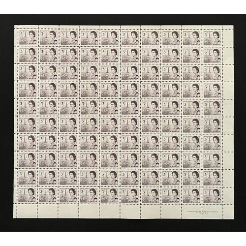Canada 456 Sheet Plate No. 1 MNH