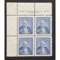 Canada 358 Plate Block UL No. 1 VF MNH