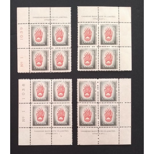 Canada 364 Plate Blocks Matched Set No. 1-1 VF MNH