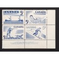 Canada 368a Plate Block LR No. 1 VF MNH