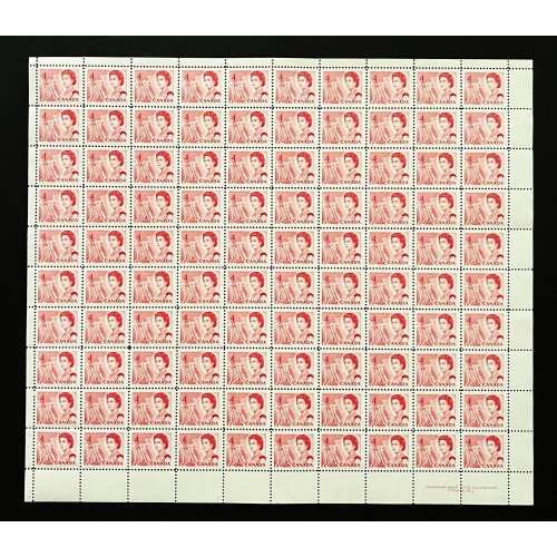Canada 457 Sheet Plate No. 1 MNH