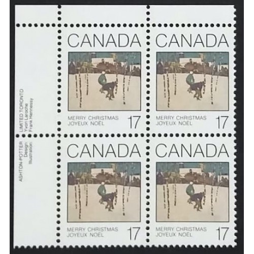 Canada 871 Plate Block UL VF MNH
