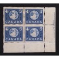 Canada 384 Plate Block LR No. 1 F-VF MNH
