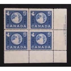 Canada 384 Plate Block LR No. 1 F-VF MNH