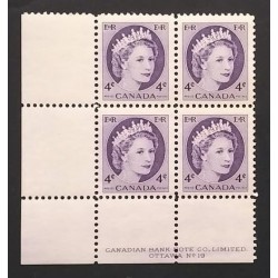 Canada 340 Plate Block LL No. 19 F-VF MNH