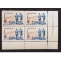 Canada 394 Plate Block LR No. 1-1 VF MNH