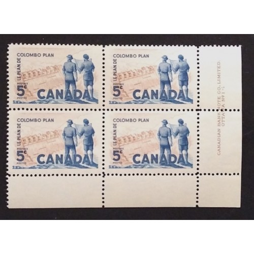 Canada 394 Plate Block LR No. 1-1 VF MNH