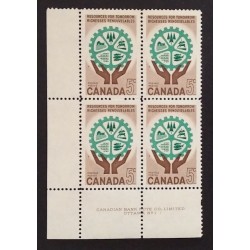 Canada 395 Plate Block LL No. 1-1 F-VF MNH