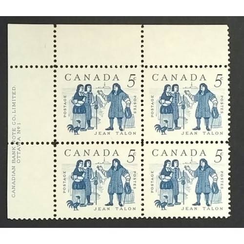 Canada 398 Plate Block UL No. 1 VF MNH