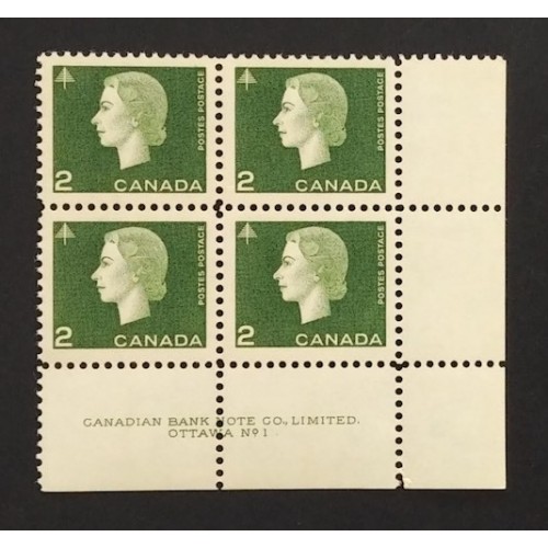 Canada 402 Plate Block LR No. 1 VF MNH