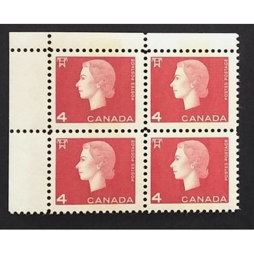 Canada 404iv Corner Block UL F-VF MNH
