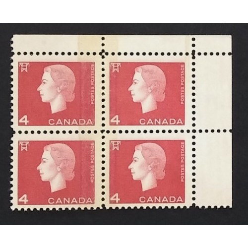 Canada 404v Corner Block UR F-VF MNH