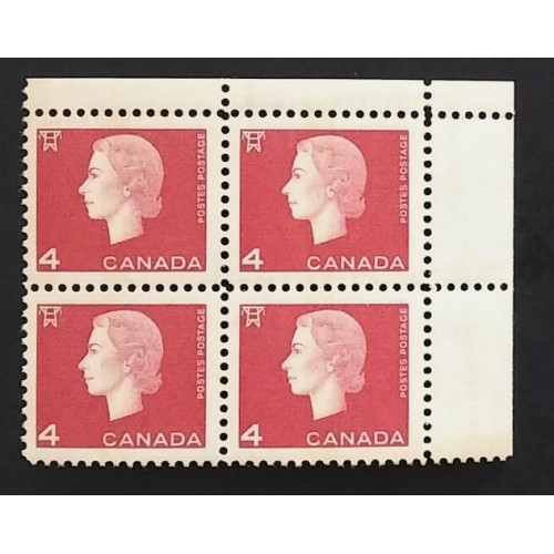 Canada 404p Corner Block UR VF MNH