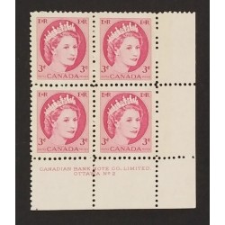 Canada 339p Plate Block LR No. 2 VF MNH