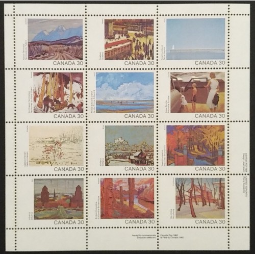 Canada 966a Mini Pane LR Inscription MNH