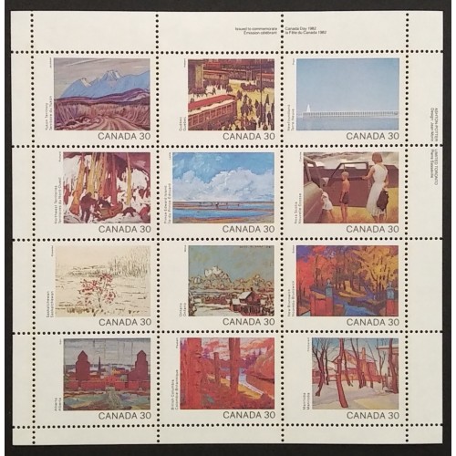 Canada 966a Mini Pane UR Inscription MNH
