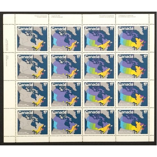 Canada 893a Mini Pane UL Inscription MNH