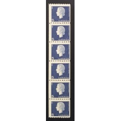 Canada 409 Strip (6) F MNH