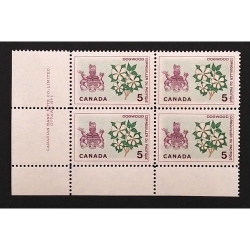 Canada 423 Plate Block LL VF MNH