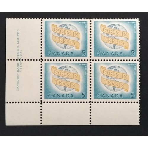 Canada 416 Plate Block LL No. 1 VF MNH